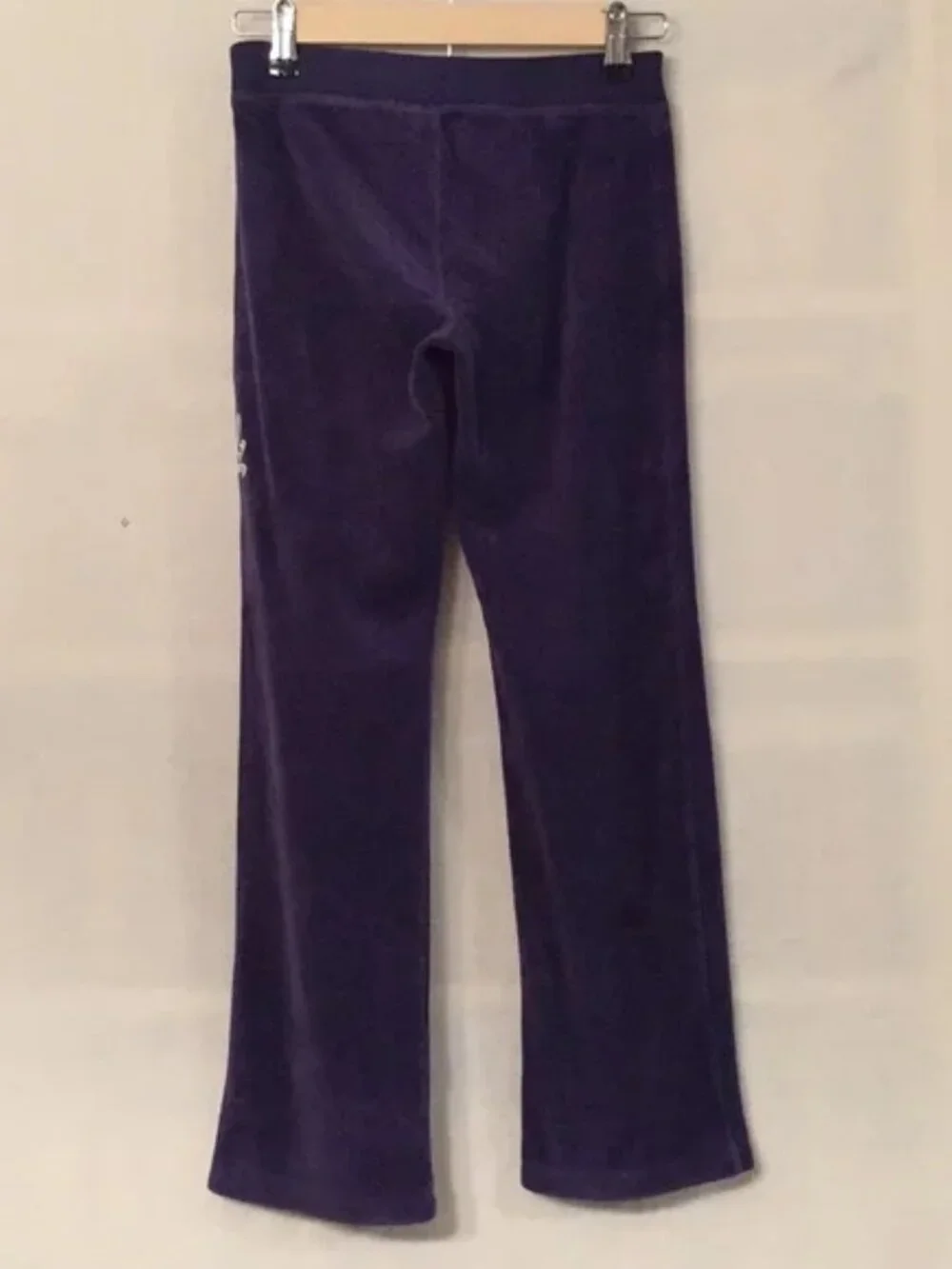 Justice navy blue velour glitter LOVE graphic sweatsuit pants